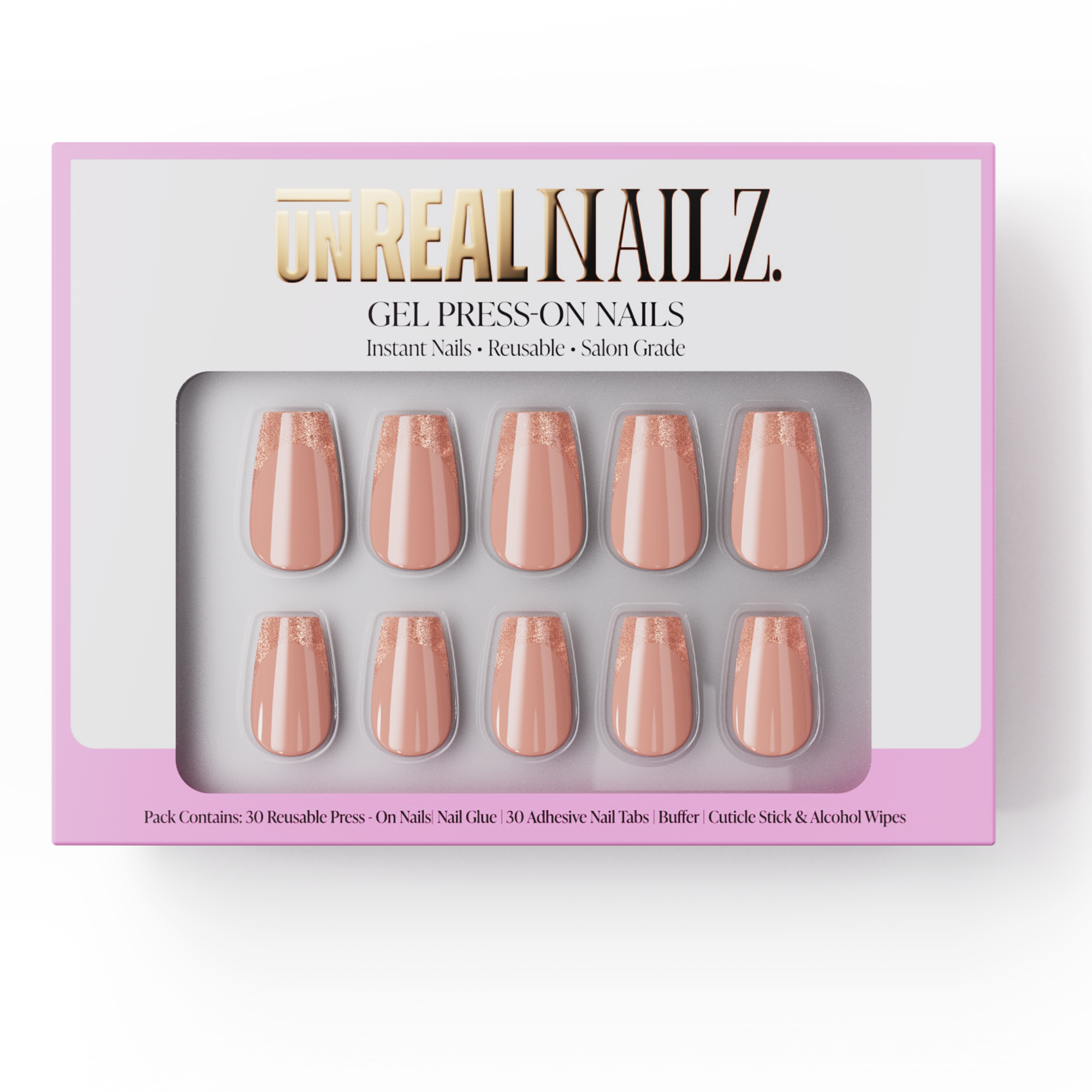 GELTECH™ Press-On Nails - GOLDEN GLAZE