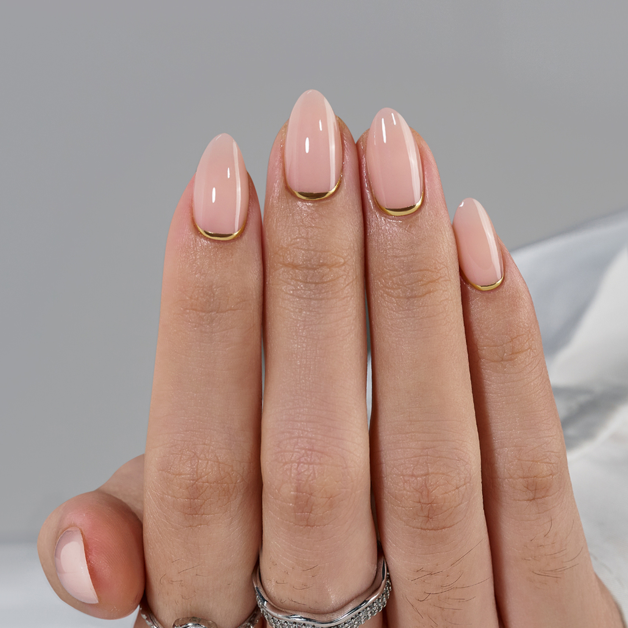 GELTECH™ Press-On Nails - GOLD LIQUEUR