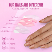 GELTECH™ Press-On Nails - GOLDEN GLAZE