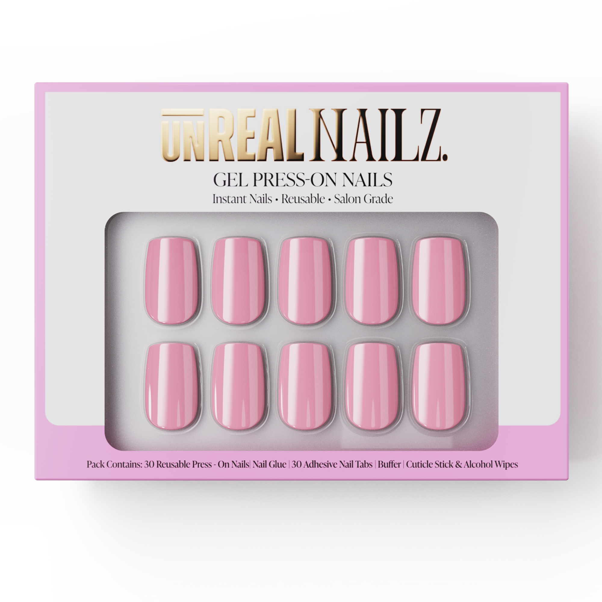 GELTECH™ Press-On Nails - PINK LEMONADE