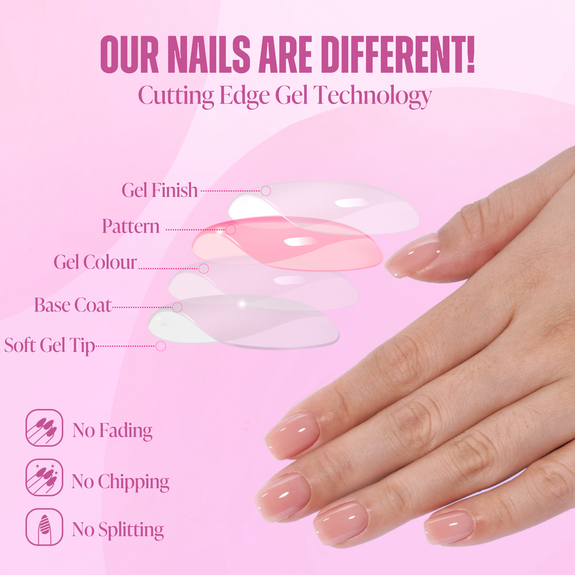 GELTECH™ Press-On Nails - CINNAMON BUN