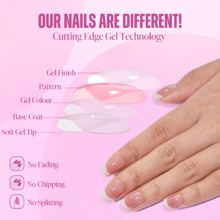 Why our French tip fake nails last longer and feel more natural