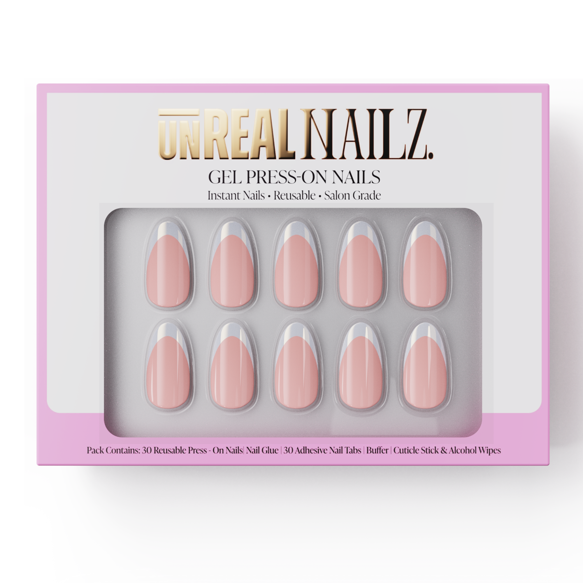 GELTECH™ Press-On Nails - FROSTED SUGAR